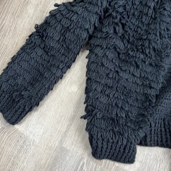 Universal Thread Black Long Sleeve Open Neck Loopy Cardigan - Size Medium - NWT - Picture 3 of 7